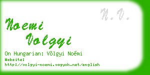 noemi volgyi business card